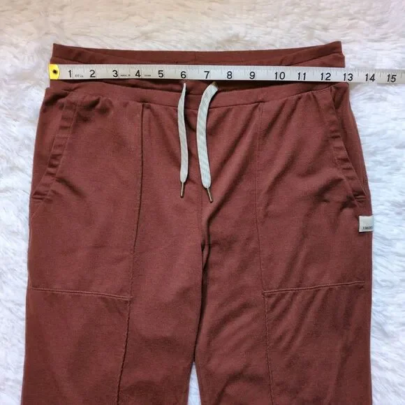 Vuori Halo Slim Flare DreamKnit Pants Women's Size Small Rosewood - Picture 6 of 10